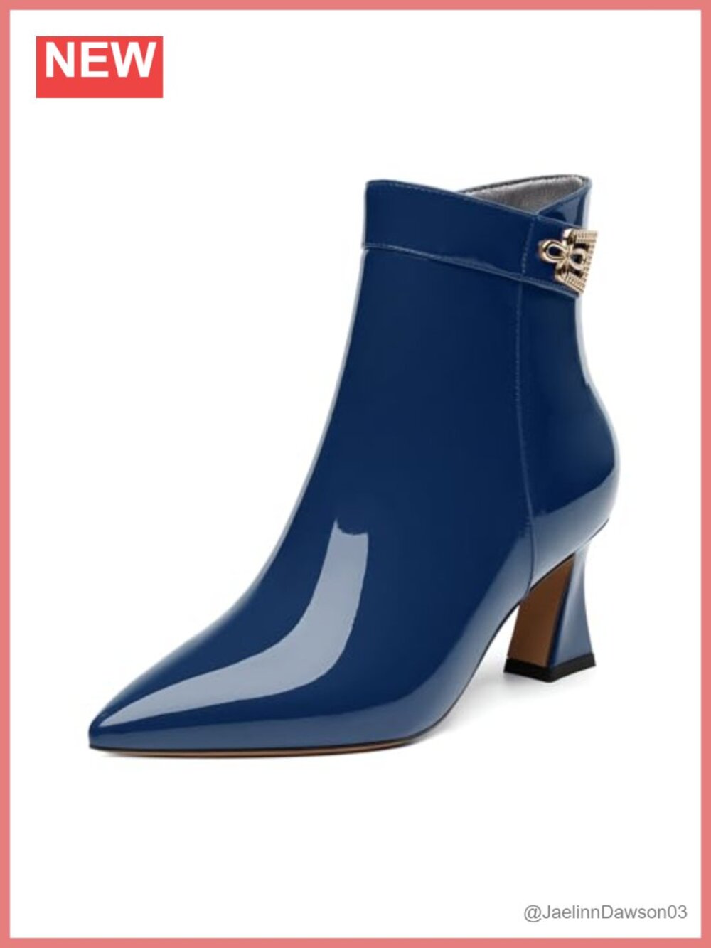Women's Faux Leather Ankle Booties Pointed Toe Stiletto Heel
